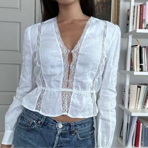 Reformation Linen Top